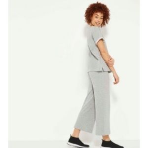 Wide leg grey sweatpants